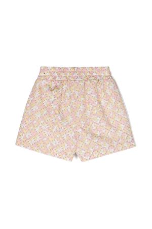 FF-print cotton shorts FENDI KIDS | JFF335AQUKF14OQ